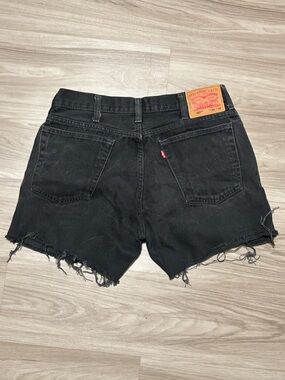 Levi's 517 Black denim cutoff shorts w34 l34